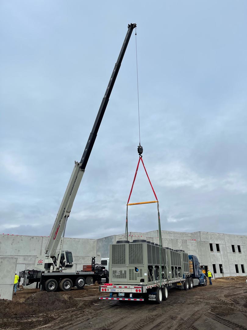 HVAC Crane Lifting and Roof Service in Central Florida by C and C Crane Works Brevard FL