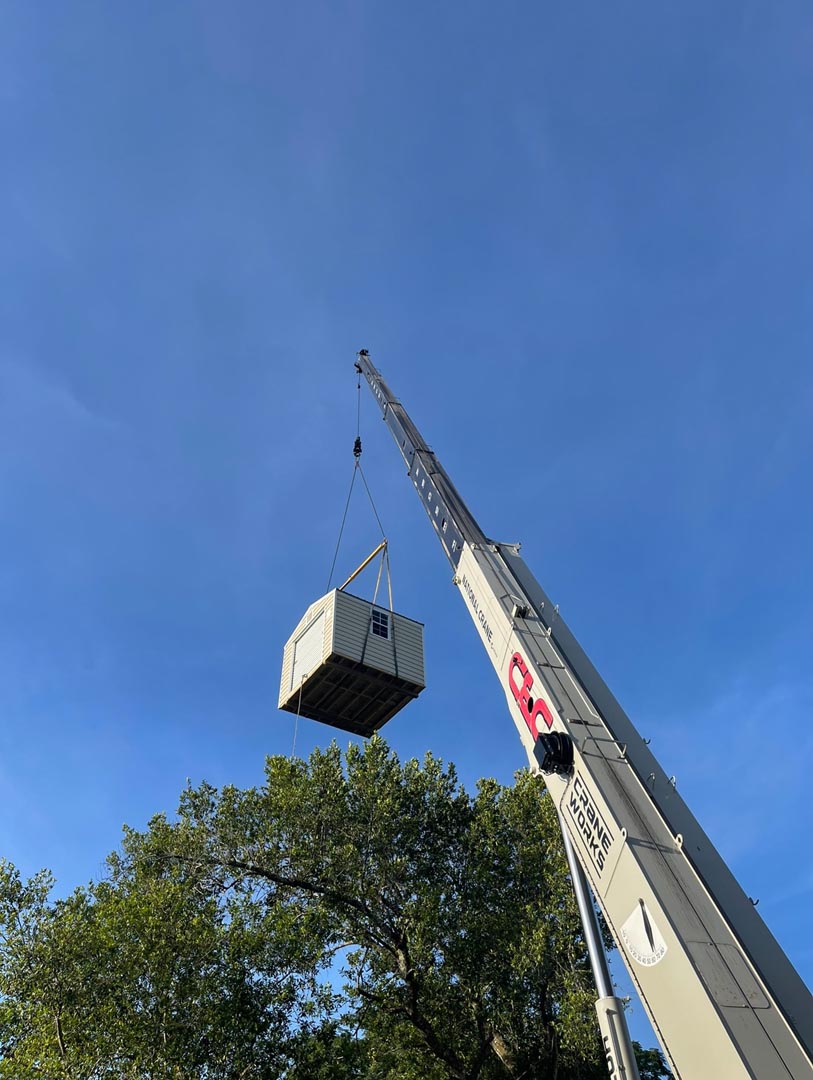Residential Crane Lifting Services in Central Florida by C and C Crane Works Brevard FL